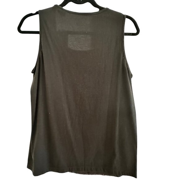 Chico’s Shimmer Glimmer Sequin Tank Top Black NWT Size 0 - Picture 2 of 5